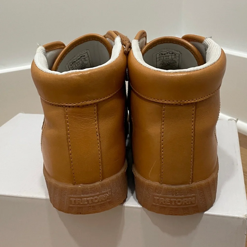 Men's Leather High-Top Sneakers